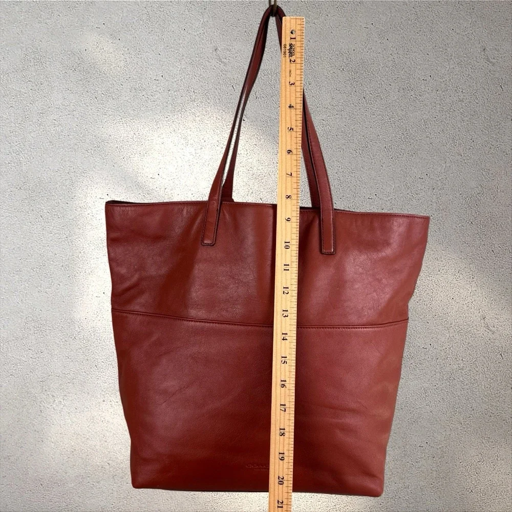 Coach 26461 Legacy Turnlock Leather Handbag Tote Bag Tassel Brown EUC - Picture 7 of 8